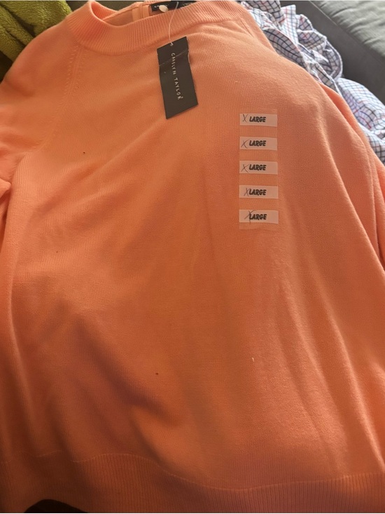 Carolyn Taylor Sweaters - Peach Crewneck Sweater - Size XL Carolyn Taylor new with tags